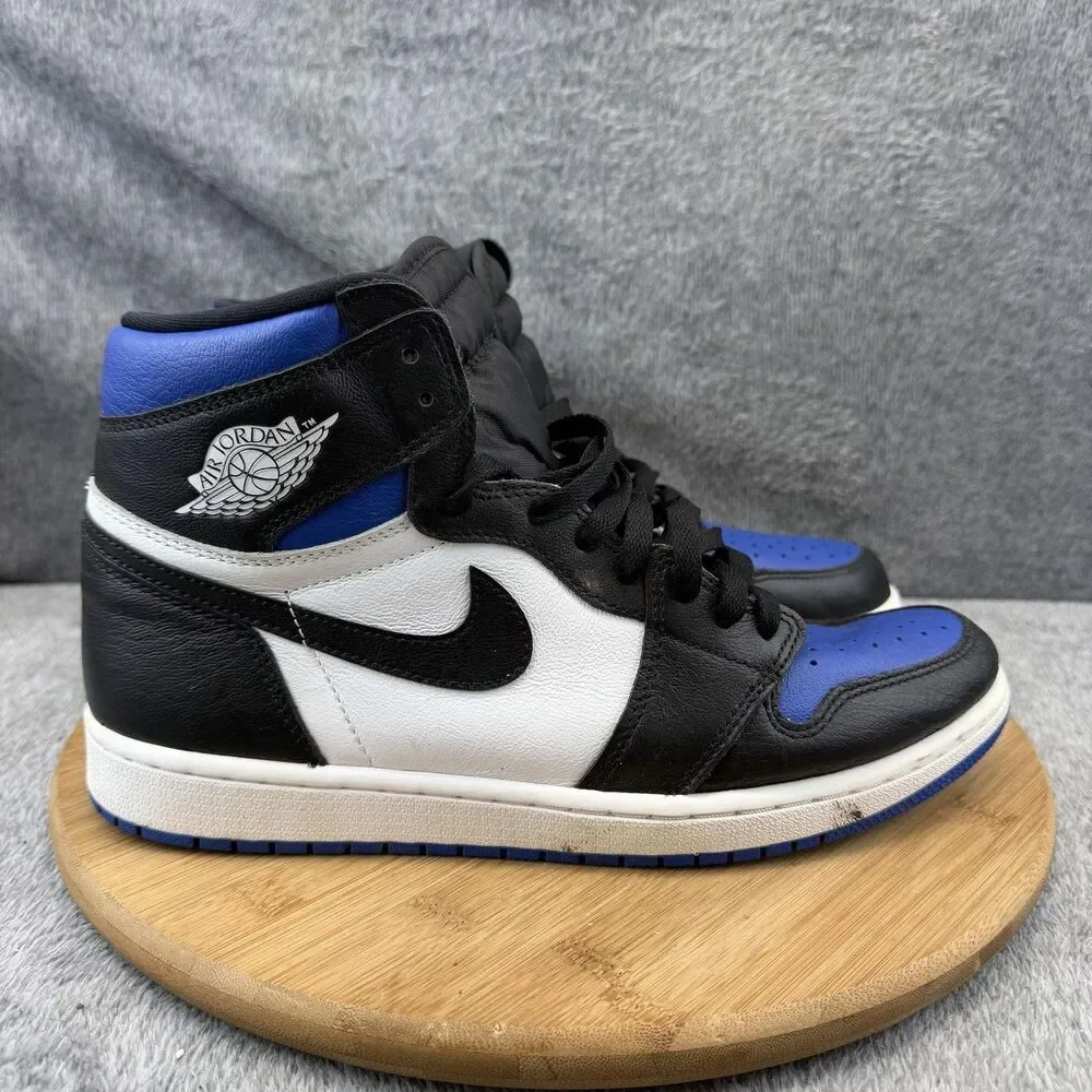 Jordan 1 Retro High OG Shoes Mens Size 10.5 Blue Basketball Sneakers 555088-041